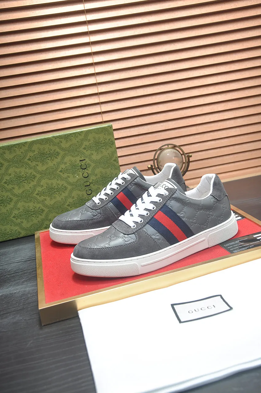 Men's men's shoes💰440💶[GUCCI] official website 1:1 men's sports shoes are now on the market. They are made of original fabric + water-dyed sheepskin lining, plus the official website original 1:1 comfortable outsole. Fashionable and versatile, super comfortable and breathable. Standard shoe size 38/45 (custom-made size 45 is non-refundable)